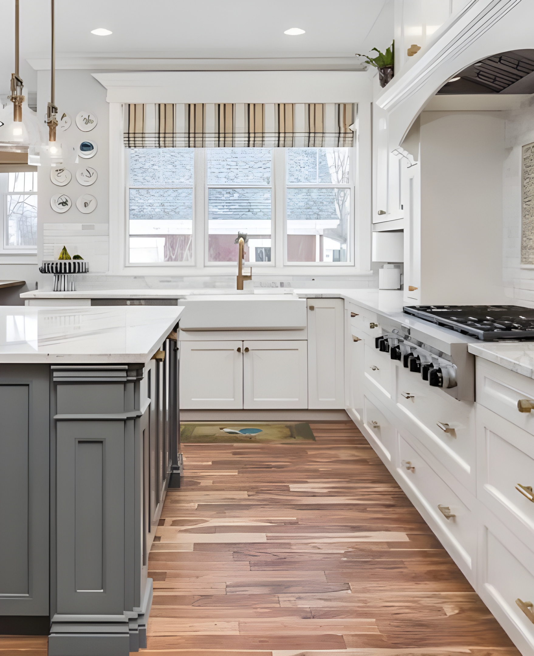 Contemporary kitchen 4. Suggestion: home page review section looking like placeholder text and negative feedback/not clear or suggestion for website, recheck and take confirmation and add placeholder reviews with clear note along with ratings design with island